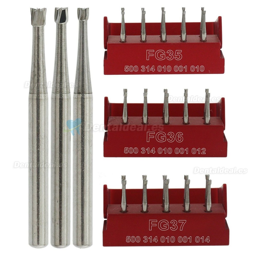 SBT FG 35 36 37 Dental Carbide Burs 1.6mm Midwest Inverted Cone Friction Grip